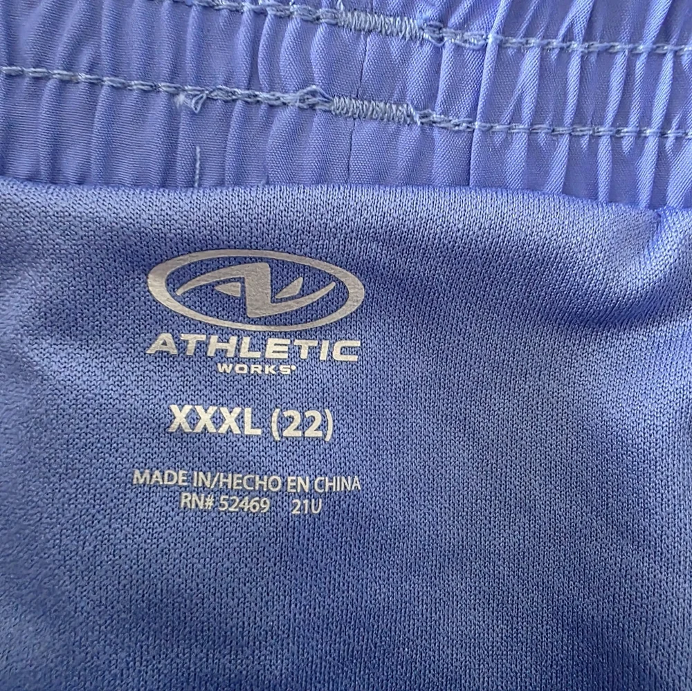 Athletic Works Solid Core Run Short Plus Blue Women's Size XXXL